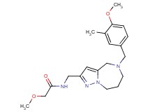 2-methoxy-N-{[5-(4-methoxy-3-methylbenzyl)-5,6,7,8-tetrahydro-4H-pyrazolo[1,5-a][1,4]diazepin-2-yl]methyl}acetamide