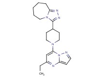 3-[1-(5-ethylpyrazolo[1,5-a]pyrimidin-7-yl)piperidin-4-yl]-6,7,8,9-tetrahydro-5H-[1,2,4]triazolo[4,3-a]azepine