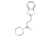 2-(3-oxo-3-thiomorpholin-4-ylpropyl)-1,3-benzothiazole