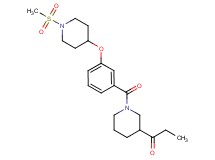 1-[1-(3-{[1-(methylsulfonyl)-4-piperidinyl]oxy}benzoyl)-3-piperidinyl]-1-propanone