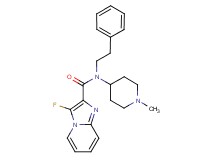 3-fluoro-N-(1-methyl-4-piperidinyl)-N-(2-phenylethyl)imidazo[1,2-a]pyridine-2-carboxamide