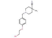 1-[4-(2-hydroxyethoxy)benzyl]-4-methylpiperidine-4-carbonitrile
