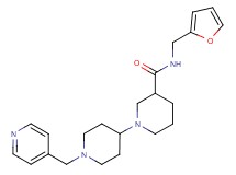 N-(2-furylmethyl)-1'-(pyridin-4-ylmethyl)-1,4'-bipiperidine-3-carboxamide