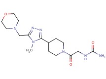 N-(2-{4-[4-methyl-5-(morpholin-4-ylmethyl)-4H-1,2,4-triazol-3-yl]piperidin-1-yl}-2-oxoethyl)urea