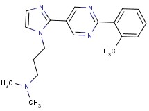 N,N-dimethyl-3-{2-[2-(2-methylphenyl)pyrimidin-5-yl]-1H-imidazol-1-yl}propan-1-amine