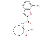 N-[1-(aminocarbonyl)cycloheptyl]-7-methyl-1-benzofuran-2-carboxamide