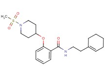 N-[2-(1-cyclohexen-1-yl)ethyl]-2-{[1-(methylsulfonyl)-4-piperidinyl]oxy}benzamide