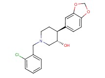 (3S*,4S*)-4-(1,3-benzodioxol-5-yl)-1-(2-chlorobenzyl)piperidin-3-ol