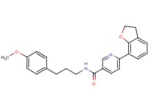 6-(2,3-dihydro-1-benzofuran-7-yl)-N-[3-(4-methoxyphenyl)propyl]nicotinamide