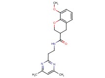 N-[2-(4,6-dimethyl-2-pyrimidinyl)ethyl]-8-methoxy-3-chromanecarboxamide