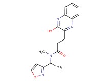 3-(3-hydroxy-2-quinoxalinyl)-N-[1-(3-isoxazolyl)ethyl]-N-methylpropanamide