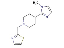 4-(1-methyl-1H-imidazol-2-yl)-1-(1,3-thiazol-2-ylmethyl)piperidine