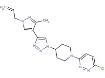 3-{4-[4-(1-allyl-3-methyl-1H-pyrazol-4-yl)-1H-1,2,3-triazol-1-yl]piperidin-1-yl}-6-chloropyridazine