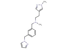 N-methyl-2-(1-methyl-1H-pyrazol-4-yl)-N-[3-(1H-pyrazol-1-ylmethyl)benzyl]ethanamine