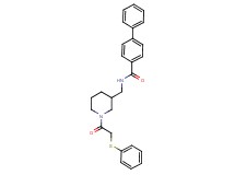 N-({1-[2-(phenylthio)acetyl]-3-piperidinyl}methyl)-4-biphenylcarboxamide