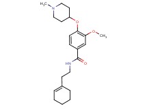 N-[2-(1-cyclohexen-1-yl)ethyl]-3-methoxy-4-[(1-methyl-4-piperidinyl)oxy]benzamide