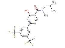 2-[3,5-bis(trifluoromethyl)phenyl]-4-hydroxy-N-isobutyl-N-methylpyrimidine-5-carboxamide
