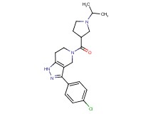 3-(4-chlorophenyl)-5-[(1-isopropylpyrrolidin-3-yl)carbonyl]-4,5,6,7-tetrahydro-1H-pyrazolo[4,3-c]pyridine