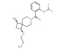 rel-(1R,3S)-3-(2-aminoethoxy)-7-[2-(difluoromethoxy)benzoyl]-7-azaspiro[3.5]nonan-1-ol hydrochloride