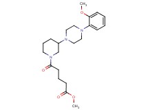 methyl 5-{3-[4-(2-methoxyphenyl)-1-piperazinyl]-1-piperidinyl}-5-oxopentanoate