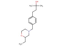 4-{4-[(2-ethyl-4-morpholinyl)methyl]phenyl}-2-methyl-2-butanol