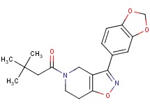 3-(1,3-benzodioxol-5-yl)-5-(3,3-dimethylbutanoyl)-4,5,6,7-tetrahydroisoxazolo[4,5-c]pyridine