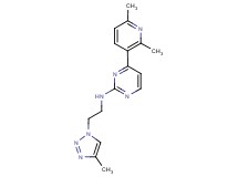 4-(2,6-dimethylpyridin-3-yl)-N-[2-(4-methyl-1H-1,2,3-triazol-1-yl)ethyl]pyrimidin-2-amine