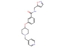 N-(isoxazol-5-ylmethyl)-3-{[1-(pyridin-4-ylmethyl)piperidin-4-yl]oxy}benzamide