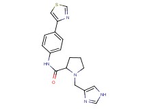1-(1H-imidazol-4-ylmethyl)-N-[4-(1,3-thiazol-4-yl)phenyl]prolinamide