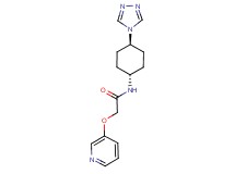 2-(pyridin-3-yloxy)-N-[trans-4-(4H-1,2,4-triazol-4-yl)cyclohexyl]acetamide