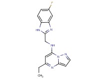 5-ethyl-N-[(5-fluoro-1H-benzimidazol-2-yl)methyl]pyrazolo[1,5-a]pyrimidin-7-amine
