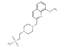 8-methoxy-2-({4-[2-(methylsulfonyl)ethyl]piperazin-1-yl}methyl)quinoline