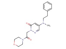 5-[methyl(2-phenylethyl)amino]-2-[2-(4-morpholinyl)-2-oxoethyl]-3(2H)-pyridazinone