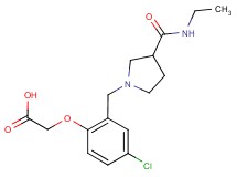 [4-chloro-2-({3-[(ethylamino)carbonyl]pyrrolidin-1-yl}methyl)phenoxy]acetic acid