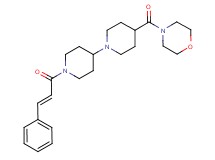 4-(4-morpholinylcarbonyl)-1'-[(2E)-3-phenyl-2-propenoyl]-1,4'-bipiperidine