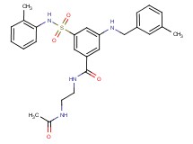 N-[2-(acetylamino)ethyl]-3-[(3-methylbenzyl)amino]-5-{[(2-methylphenyl)amino]sulfonyl}benzamide