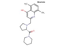 5,8-dimethyl-2-{[(2S)-2-(piperidin-1-ylcarbonyl)pyrrolidin-1-yl]methyl}quinolin-4-ol