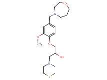 1-[2-methoxy-4-(1,4-oxazepan-4-ylmethyl)phenoxy]-3-thiomorpholin-4-ylpropan-2-ol