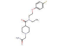 1-(2-amino-2-oxoethyl)-N-ethyl-N-[2-(4-fluorophenoxy)ethyl]piperidine-4-carboxamide