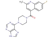 7-fluoro-2-methyl-4-{[4-(9H-purin-6-yl)-1-piperazinyl]carbonyl}quinoline