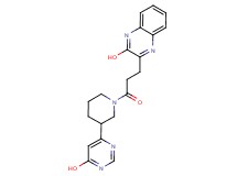 3-{3-[3-(6-hydroxypyrimidin-4-yl)piperidin-1-yl]-3-oxopropyl}quinoxalin-2-ol