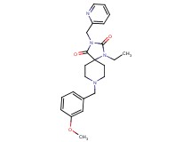 1-ethyl-8-(3-methoxybenzyl)-3-(2-pyridinylmethyl)-1,3,8-triazaspiro[4.5]decane-2,4-dione