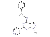 1-methyl-N-[(1R*,2S*)-2-phenylcyclopropyl]-6-pyridin-4-yl-1H-pyrazolo[3,4-d]pyrimidin-4-amine