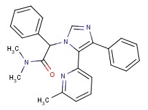 N,N-dimethyl-2-[5-(6-methylpyridin-2-yl)-4-phenyl-1H-imidazol-1-yl]-2-phenylacetamide