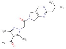 1-{1-[2-(2-isobutyl-5,7-dihydro-6H-pyrrolo[3,4-d]pyrimidin-6-yl)-2-oxoethyl]-3,5-dimethyl-1H-pyrazol-4-yl}ethanone