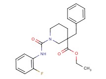 ethyl 3-benzyl-1-{[(2-fluorophenyl)amino]carbonyl}-3-piperidinecarboxylate