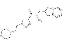 N-(2,3-dihydro-1-benzofuran-2-ylmethyl)-N-methyl-1-[2-(4-morpholinyl)ethyl]-1H-1,2,3-triazole-4-carboxamide