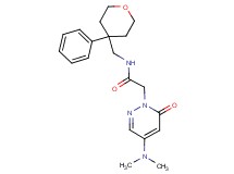 2-[4-(dimethylamino)-6-oxo-1(6H)-pyridazinyl]-N-[(4-phenyltetrahydro-2H-pyran-4-yl)methyl]acetamide