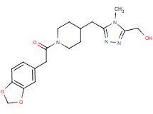 (5-{[1-(1,3-benzodioxol-5-ylacetyl)piperidin-4-yl]methyl}-4-methyl-4H-1,2,4-triazol-3-yl)methanol