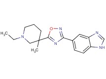 5-[5-(1-ethyl-3-methyl-3-piperidinyl)-1,2,4-oxadiazol-3-yl]-1H-benzimidazole